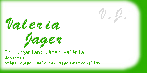 valeria jager business card
